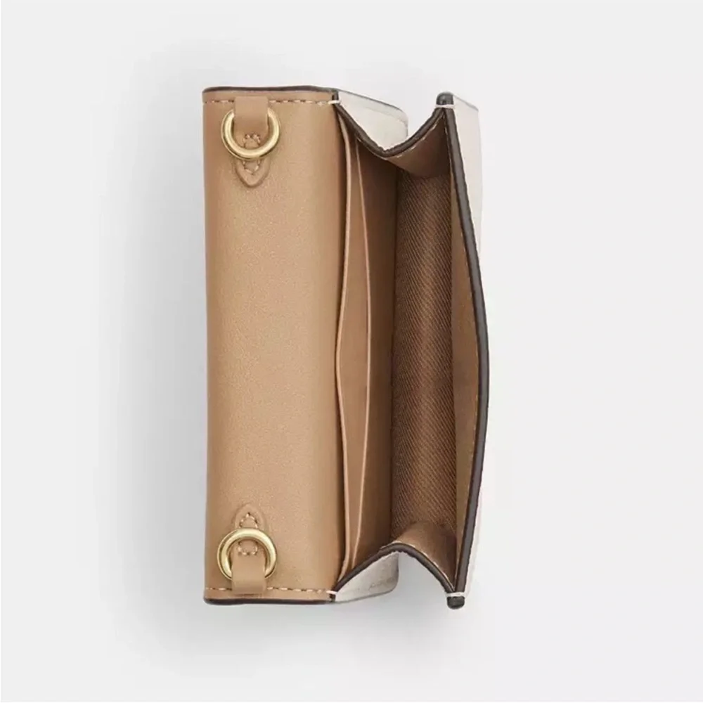 Coach Mini Wallet On A Chain Heart Rivets - Picture 6 of 7